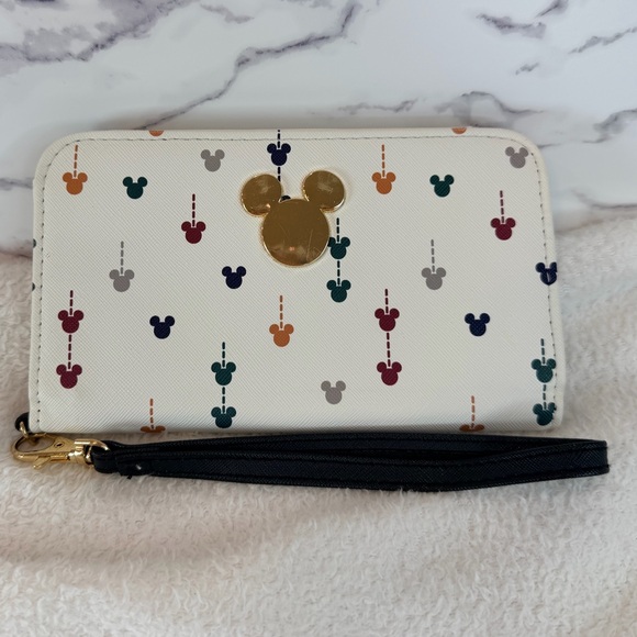 None Handbags - Mickey Mouse Patterned Wristlet Wallet